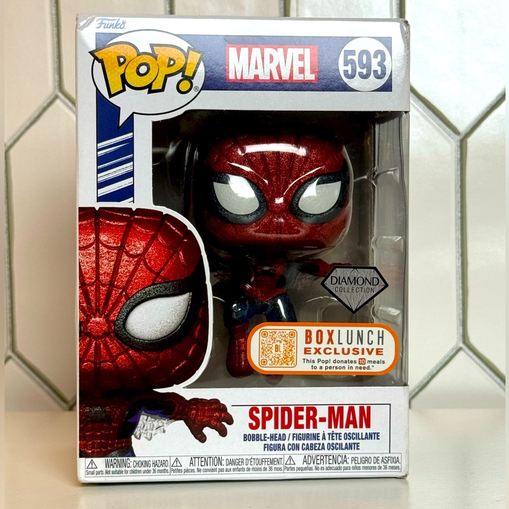 Funko Pop Spiderman, Diamond Collection